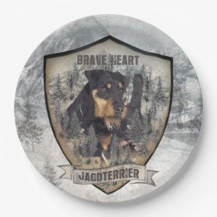 Hunters , partners for life Jagdterrier    Paper P Plate