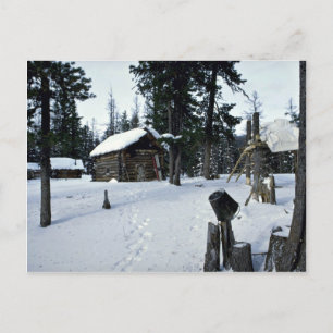 Hunter's shelter, Siberia Winter Postcard