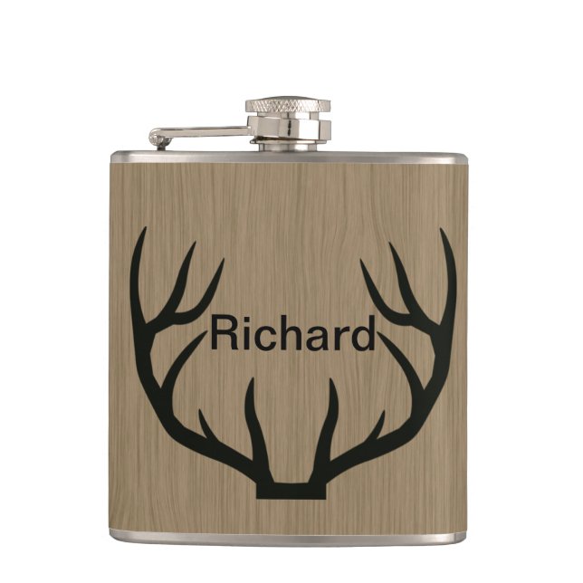 Hunter's Vinyl Wrapped Flask (Front)