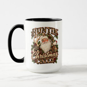 Huntin' for Christmas Cheer Camo Santa Hunting Mug