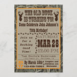 Hunting 70th Birthday Invitation with Camo<br><div class="desc">Hunting 70th Birthday Invitation with Camo background.  Throwing a 70th birthday party for a hunter?  These are the perfect invites!  Feature deer head mount and hunter's orange accent colour.</div>