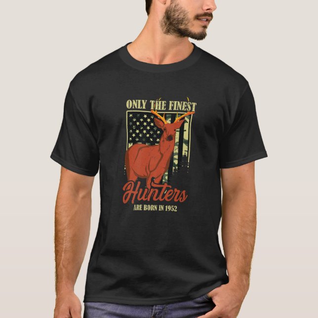 Hunting 70Th Birthday T Deer Hunter 70 Years Old 1 T-Shirt (Front)