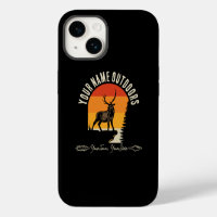Hunting ADD NAME Outdoors Deer Elk Wilderness Camp