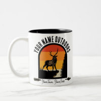 Hunting ADD NAME Outdoors Deer Elk Wilderness Camp