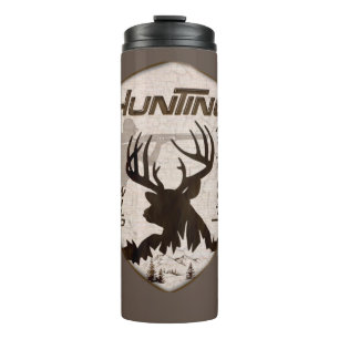 Hunting adventures square sticker keychain outdoor thermal tumbler