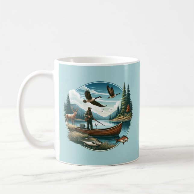 Hunting and Fishing Mug (Left)