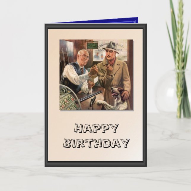 Hunting and fishing store card (Front)