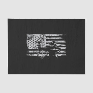 Hunting Archer American Flag Bowhunting Hunt Tissue Paper