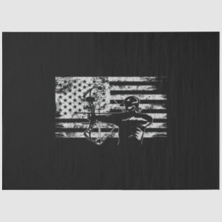 Hunting Archer American Flag Bowhunting Hunt Tissue Paper