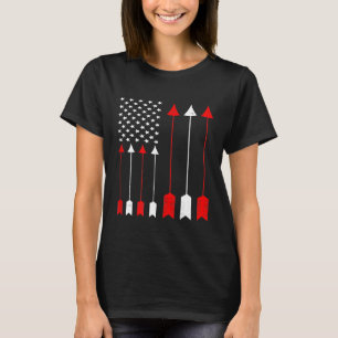 Hunting Archer American Flag Bowhunting Hunter Men T-Shirt