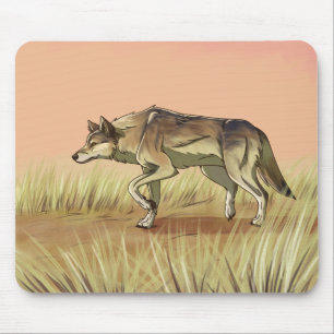 Hunting at Sunrise Mouse Mat