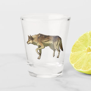 Hunting at Sunrise Shot Glass