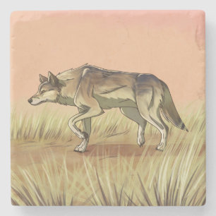 Hunting at Sunrise Stone Coaster