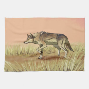 Hunting at Sunrise Tea Towel