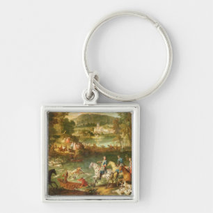 Hunting at the Saint-Jean Pond in the Forest Key Ring