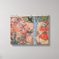Hunting Birds, from 'The Book of Kalila and