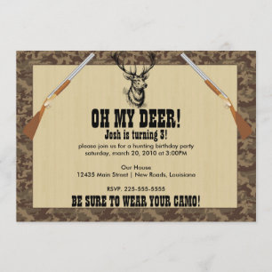 Hunting Birthday Invitation