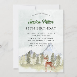 Hunting Birthday Party Invitation