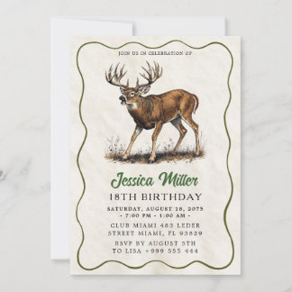 Hunting Birthday Party Invitation