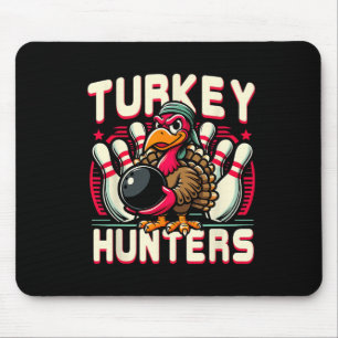 Hunting Bowling Turkey Hunters Turkey Holding Bowl Mouse Mat