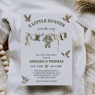Hunting Boy Baby Shower  Invitation