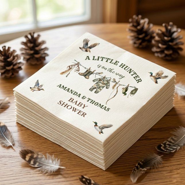 Hunting Boy Baby Shower  Napkin (Creator Uploaded)