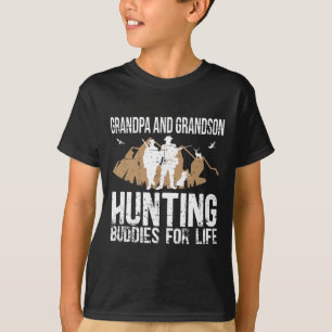 Hunting Buddy Grandpa And Grandson Hunting Buddies T-Shirt