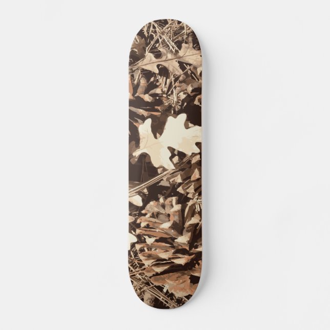 Hunting Camo Camouflage Gifts for Hunters Skateboard (Front)