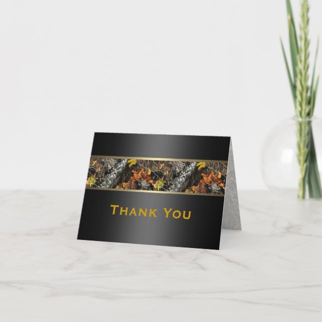 Hunting Camo Formal Thank You Cards (Front)