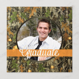 Hunting Camo Graduation Party Invitation