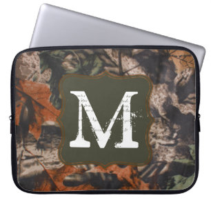 Hunting Camo Hunters Camo Monogram 15" Laptop Case