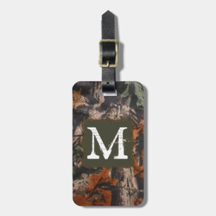 Hunting Camo Hunters Camoufla Monogram Luggage Tag