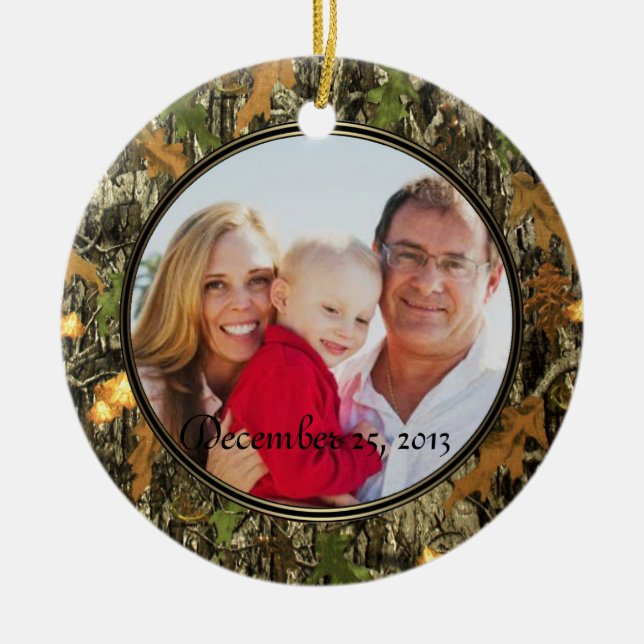 Hunting Camo Ornament (Front)
