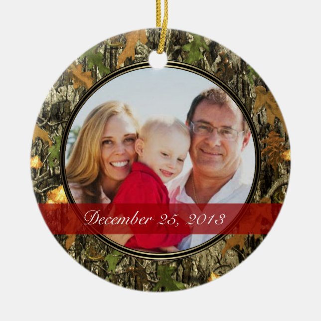 Hunting Camo Ornament (Front)