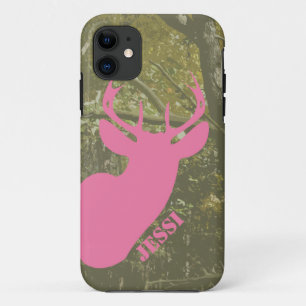 Hunting Camo & Pink Deer Head iPhone 5 Case