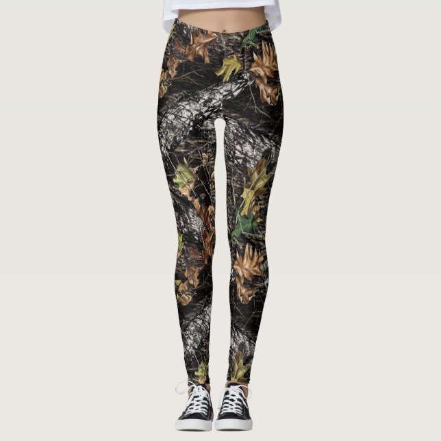 Hunting Camo Rustic Leggings (Front)
