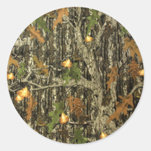 Hunting Camo Wedding Stickers