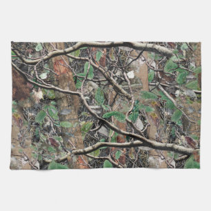Hunting Camouflage Pattern 4 Tea Towel