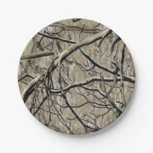 Hunting Camouflage Pattern 5 Paper Plate