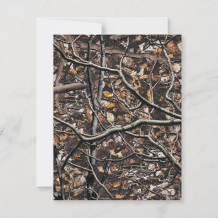 Hunting Camouflage Pattern 6 Thank You Card