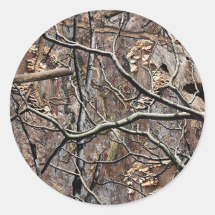 Hunting Camouflage Pattern 8 Classic Round Sticker