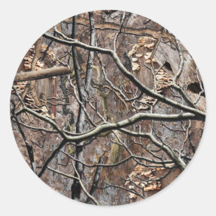 Hunting Camouflage Pattern 8 Classic Round Sticker