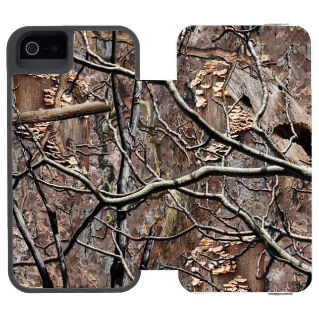 Hunting Camouflage Pattern 8 Incipio iPhone Wallet Case (Folio Open)