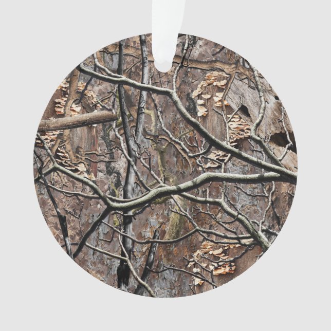 Hunting Camouflage Pattern 8 Ornament (Front)