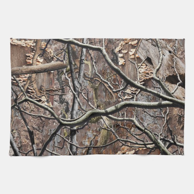 Hunting Camouflage Pattern 8 Tea Towel (Horizontal)