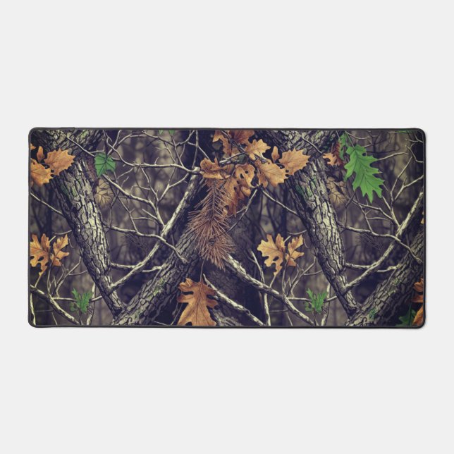 Hunting Camouflage Pattern Desk Mat (Front)
