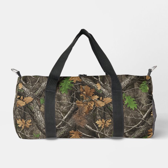 Hunting Camouflage Pattern Duffle Bag (Front)