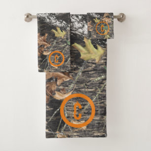 Hunting Camouflage Personalised Bath Towel Set