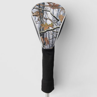 Hunting Camouflage Snow Pattern 3 Golf Head Cover