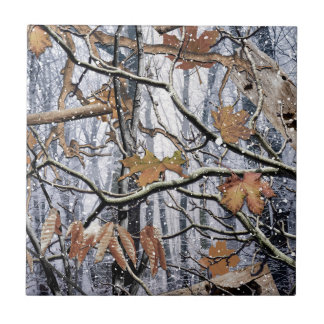Hunting Camouflage Snow Pattern 3 Tile